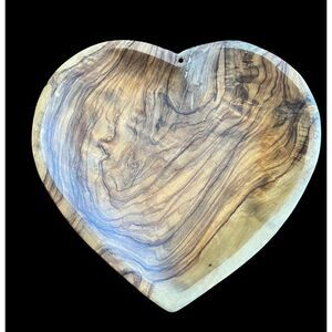 Heart Shaped Wood Dish Catch All Wall art